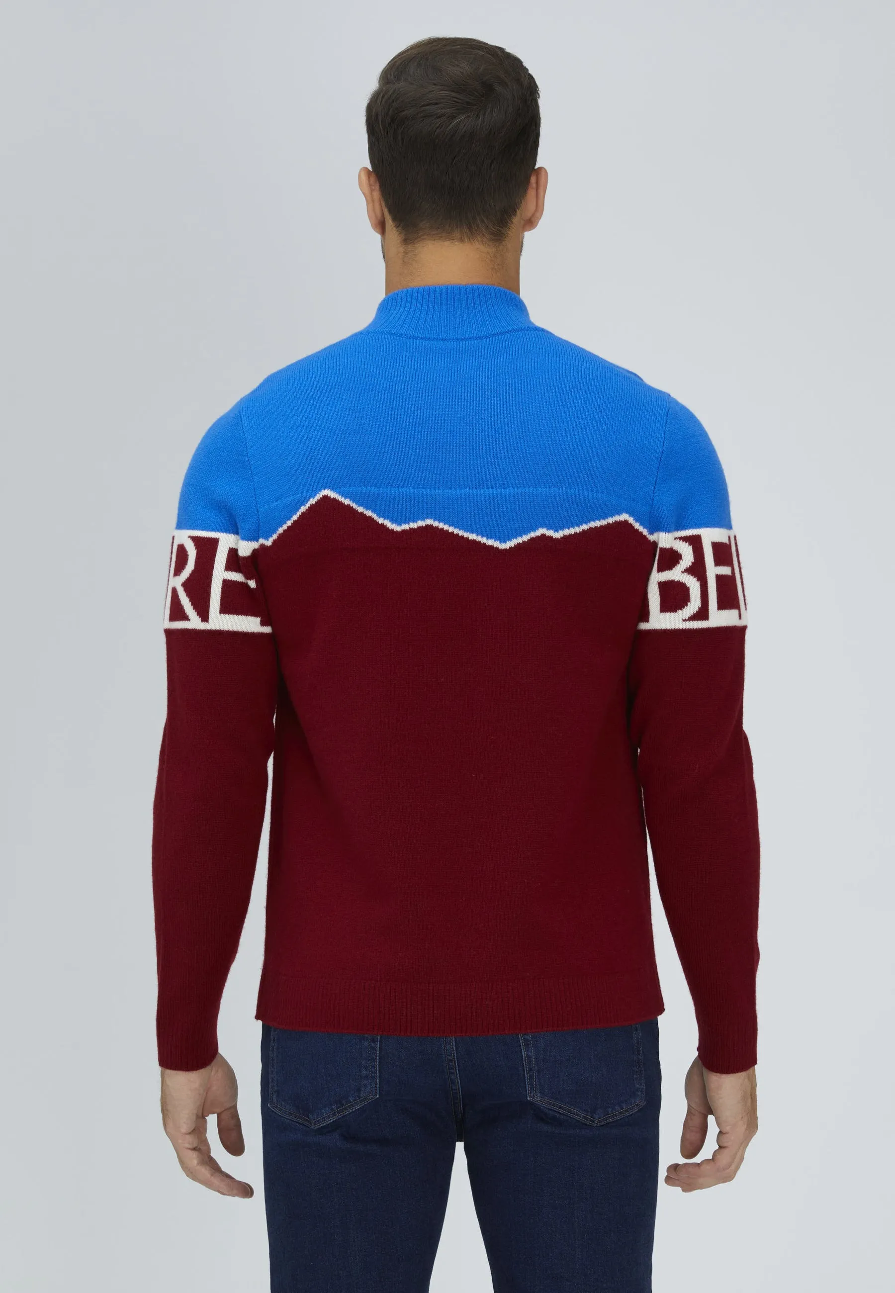 Merino Super Fine Mountain Print Sweater