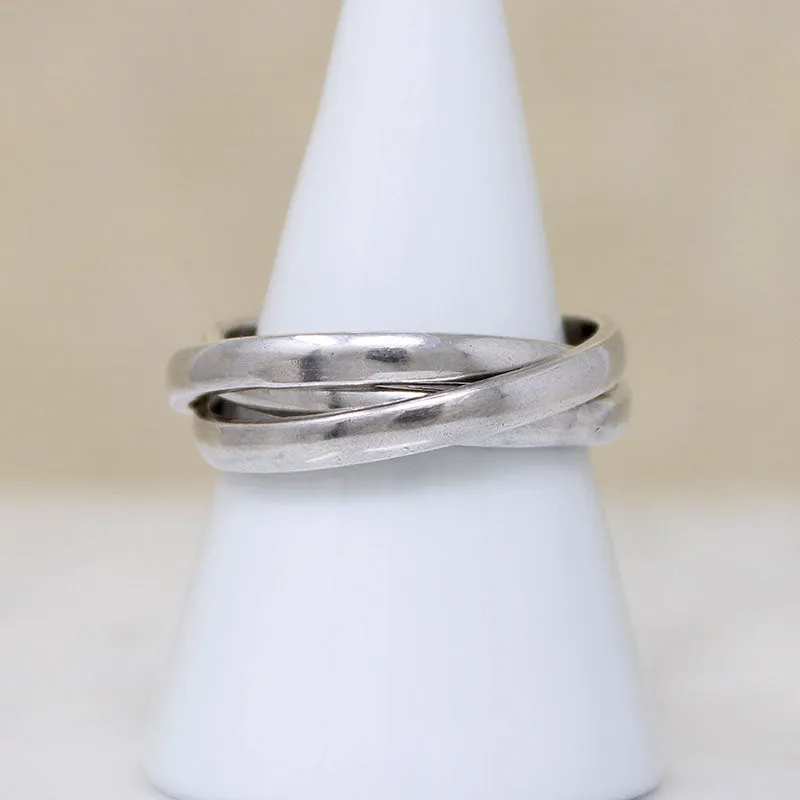 Mexican Sterling Silver Rolling Ring