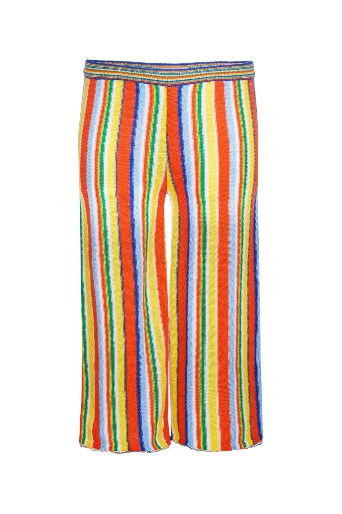 MULTI STRIPE KNIT TROUSERS