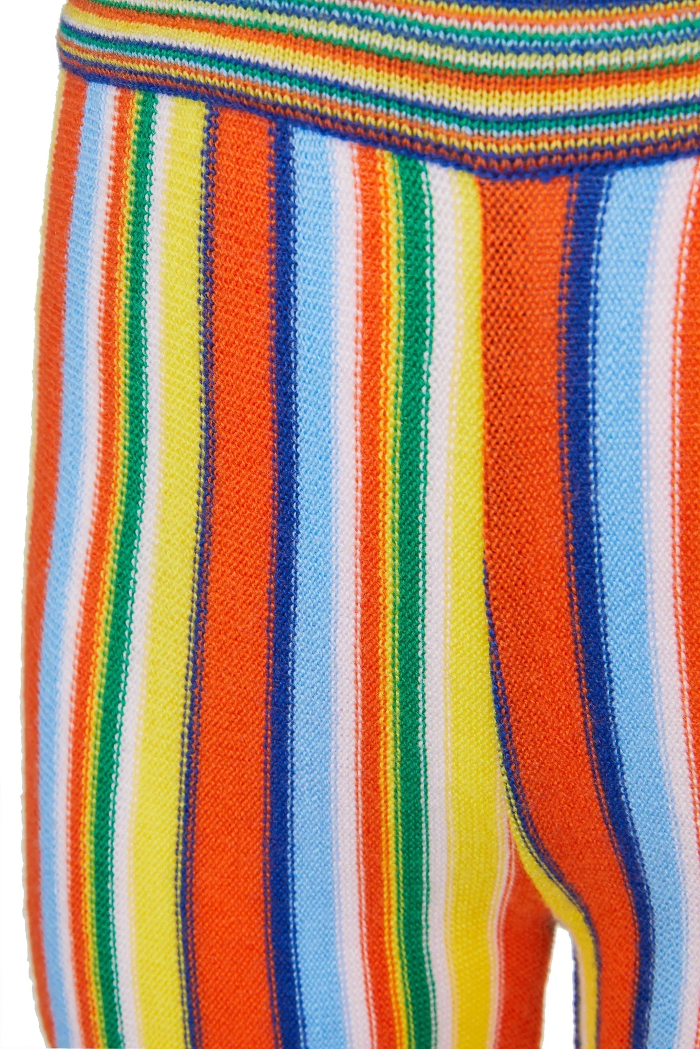 MULTI STRIPE KNIT TROUSERS