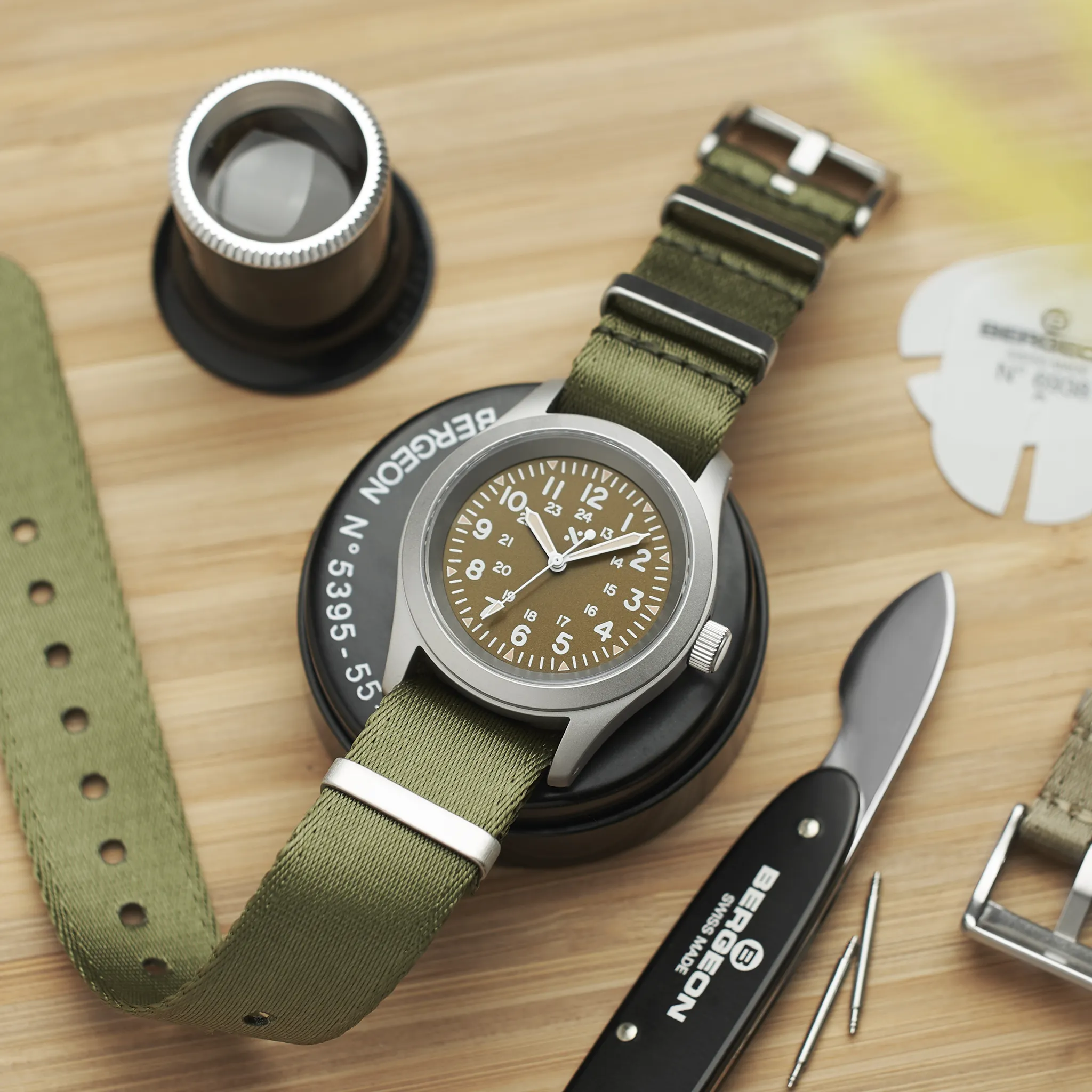 NMK09 Automatic Field Watch: Khaki