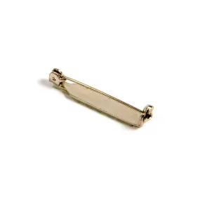 PB6N - 30mm Nickel Plated Self Adhesive Brooch Pin - Pack of 50