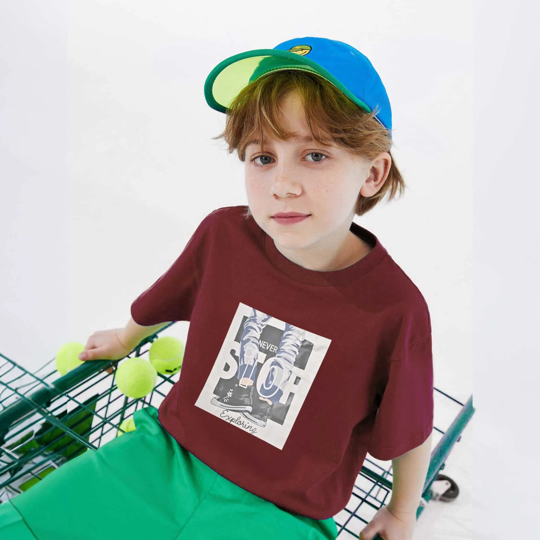 Polo Republica Boy's Never Stop Printed Tee Shirt