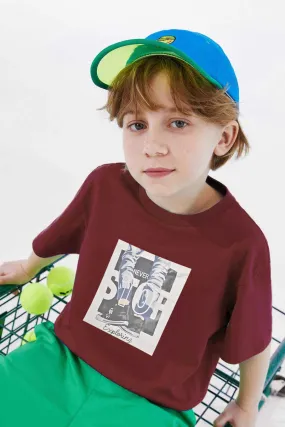 Polo Republica Boy's Never Stop Printed Tee Shirt