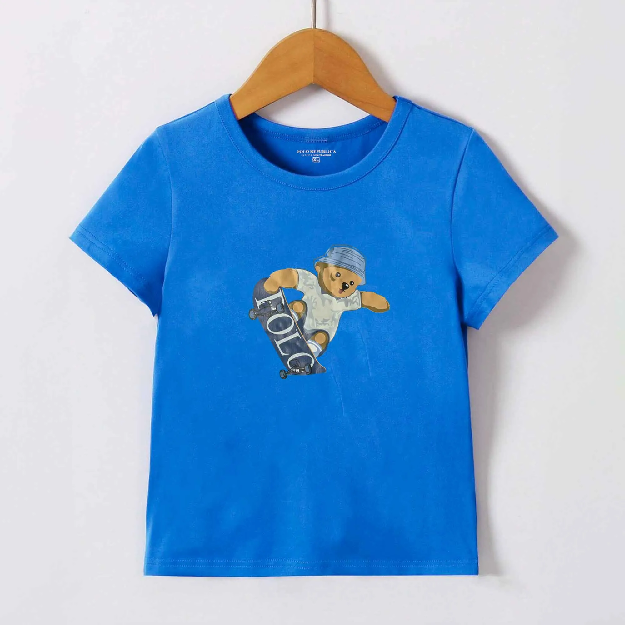 Polo Republica Boy's Polo Bear Printed Tee Shirt