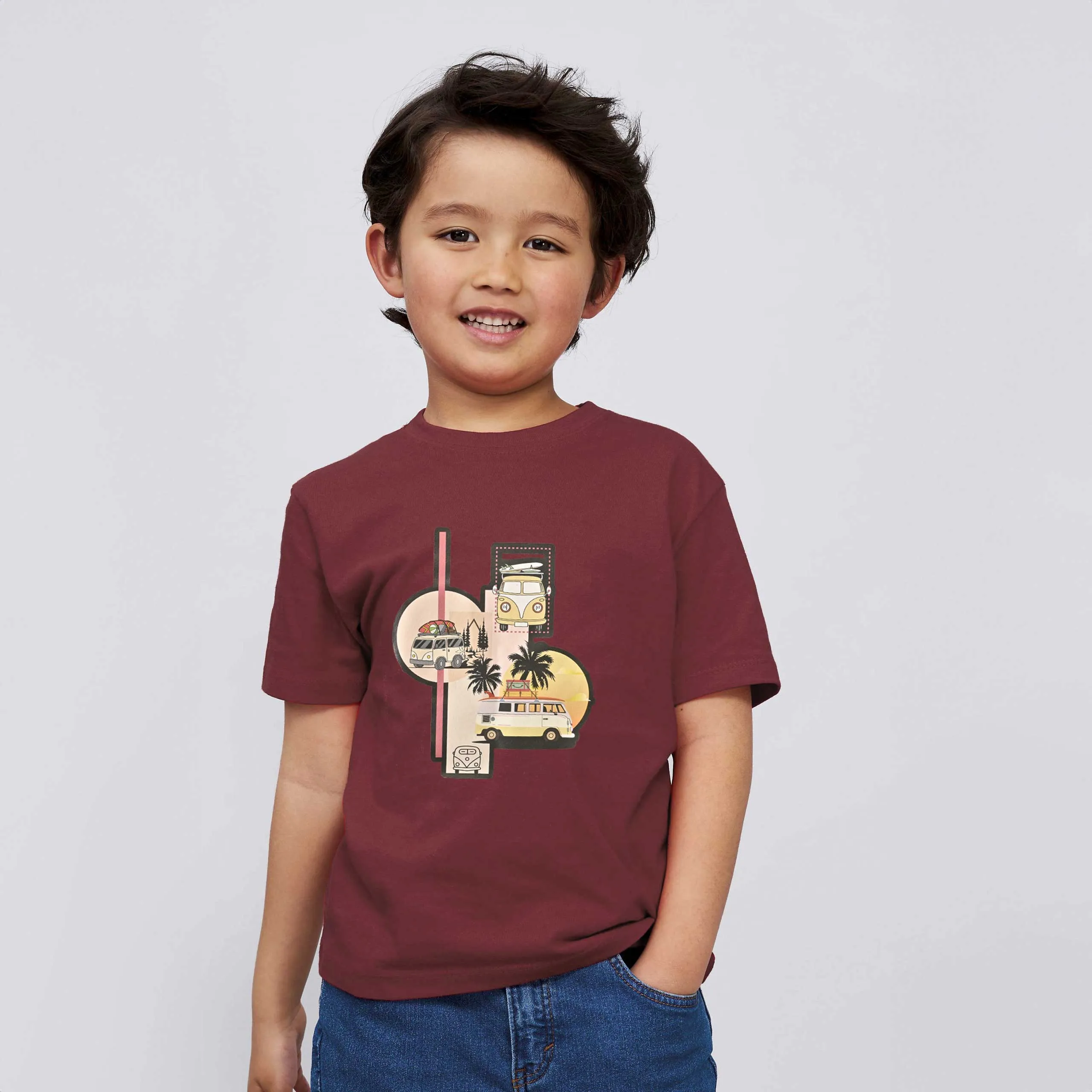 Polo Republica Boy's VW Bus Printed Tee Shirt