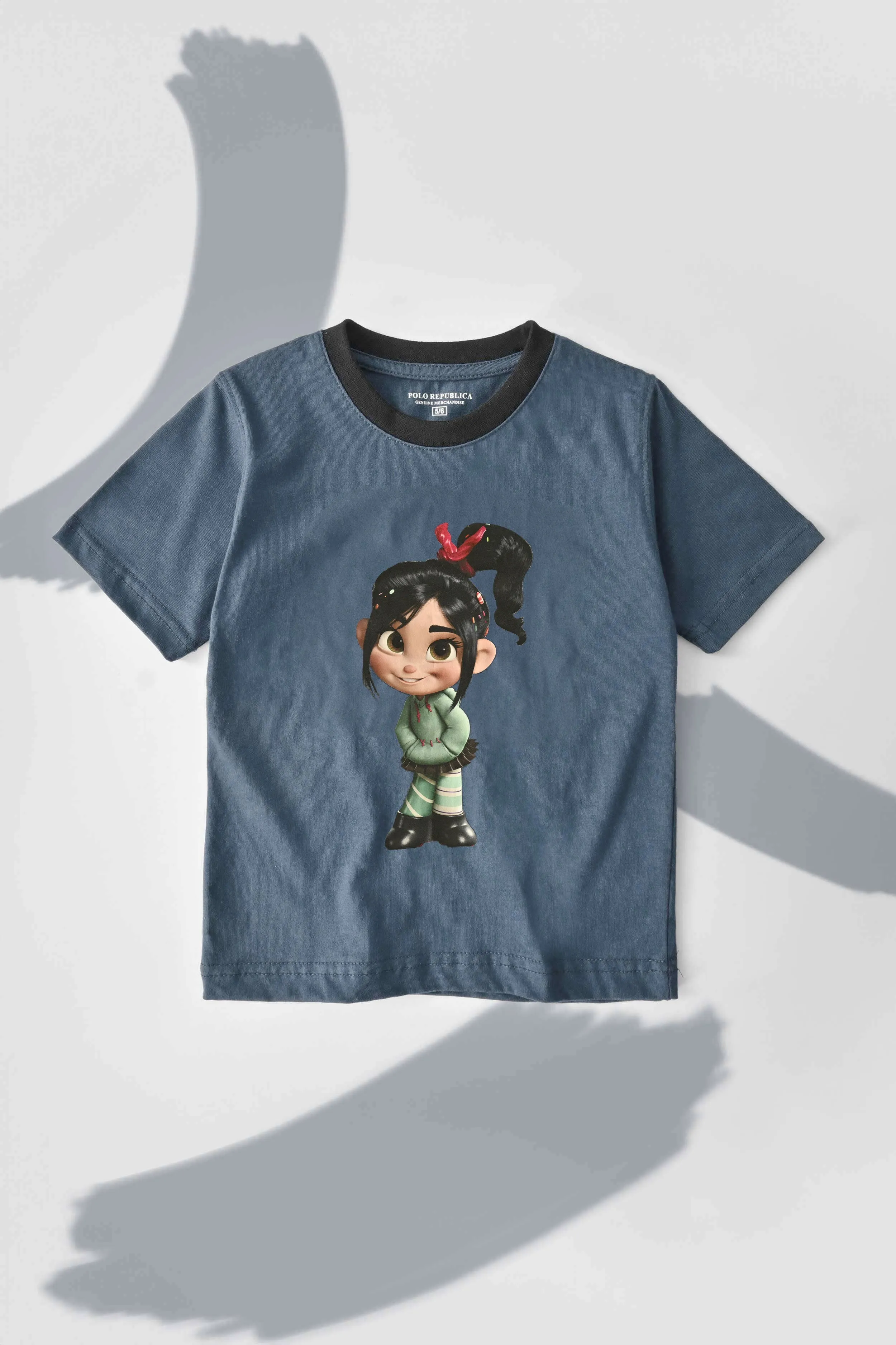 Polo Republica Girl's Superhero Vanellope Printed Tee Shirt