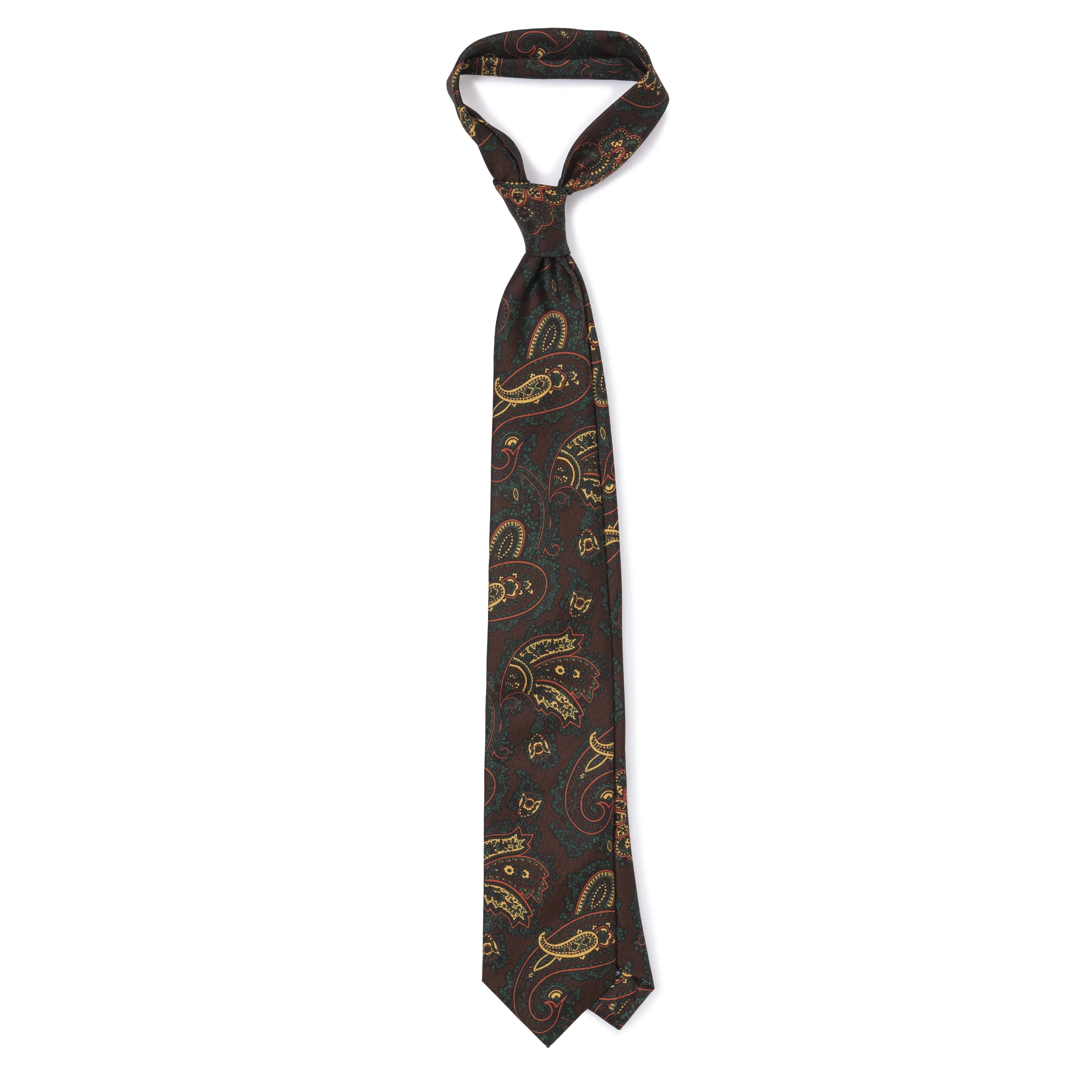 Silk Paisley Self-tip Tie