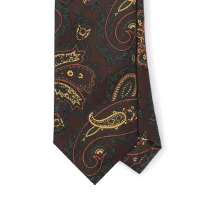 Silk Paisley Self-tip Tie