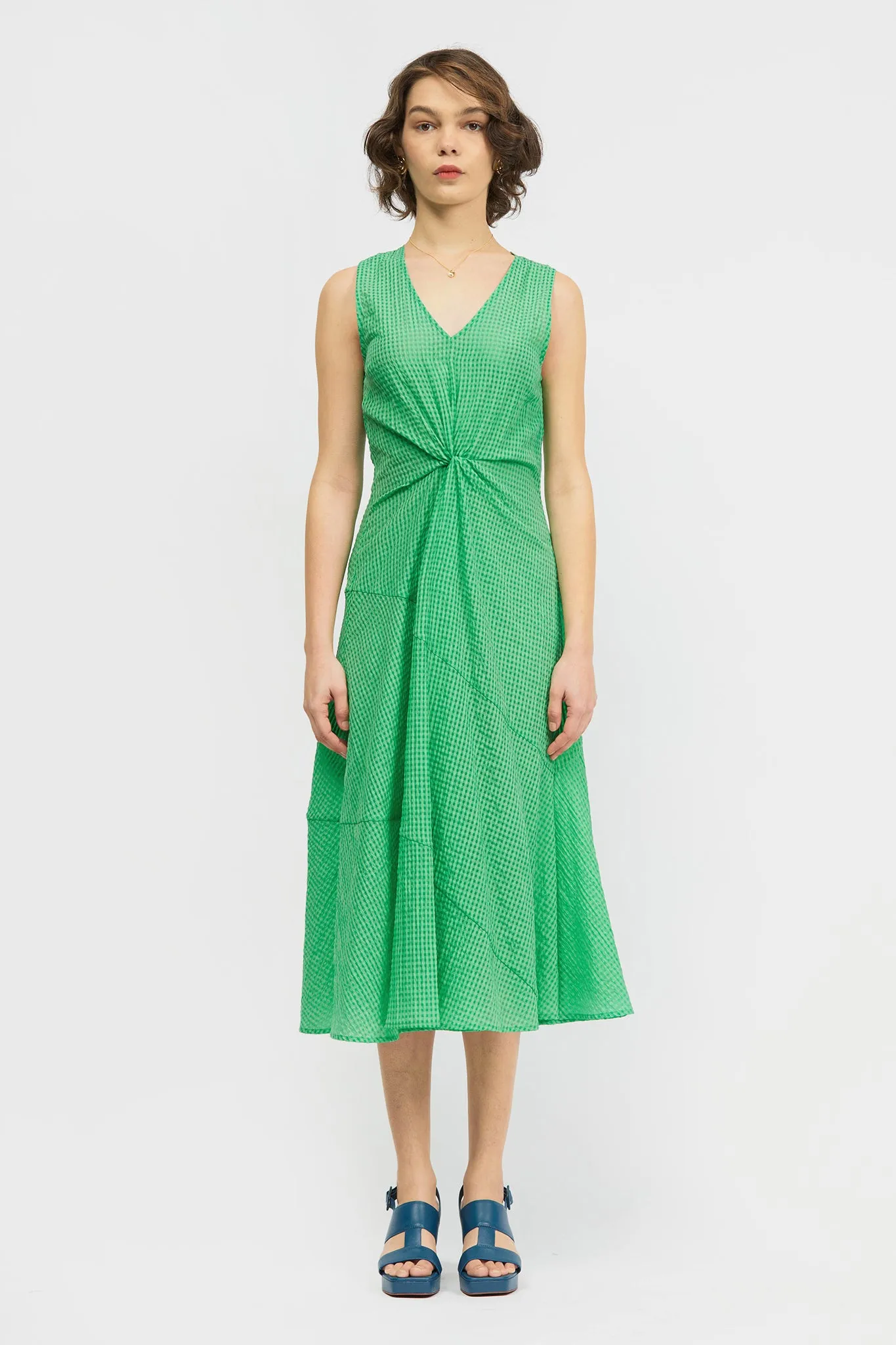 Sori Dress Green Check