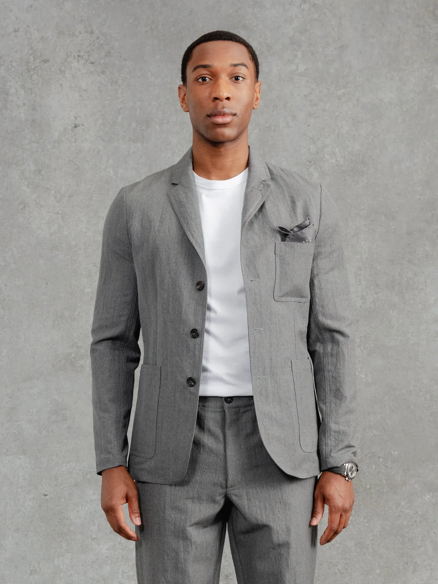 The Belgravia Blazer - Cobble Grey