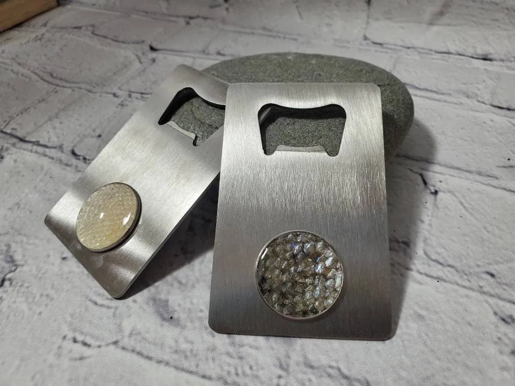 The Jeff - Our Round Salmon Scale Bottle Opener