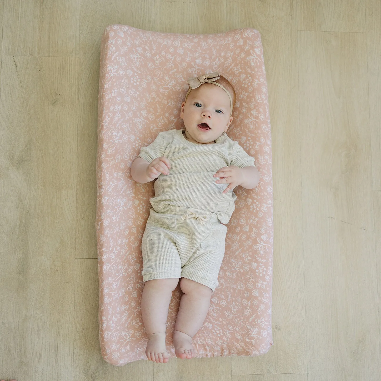 Wildflower Muslin Changing Pad Cover